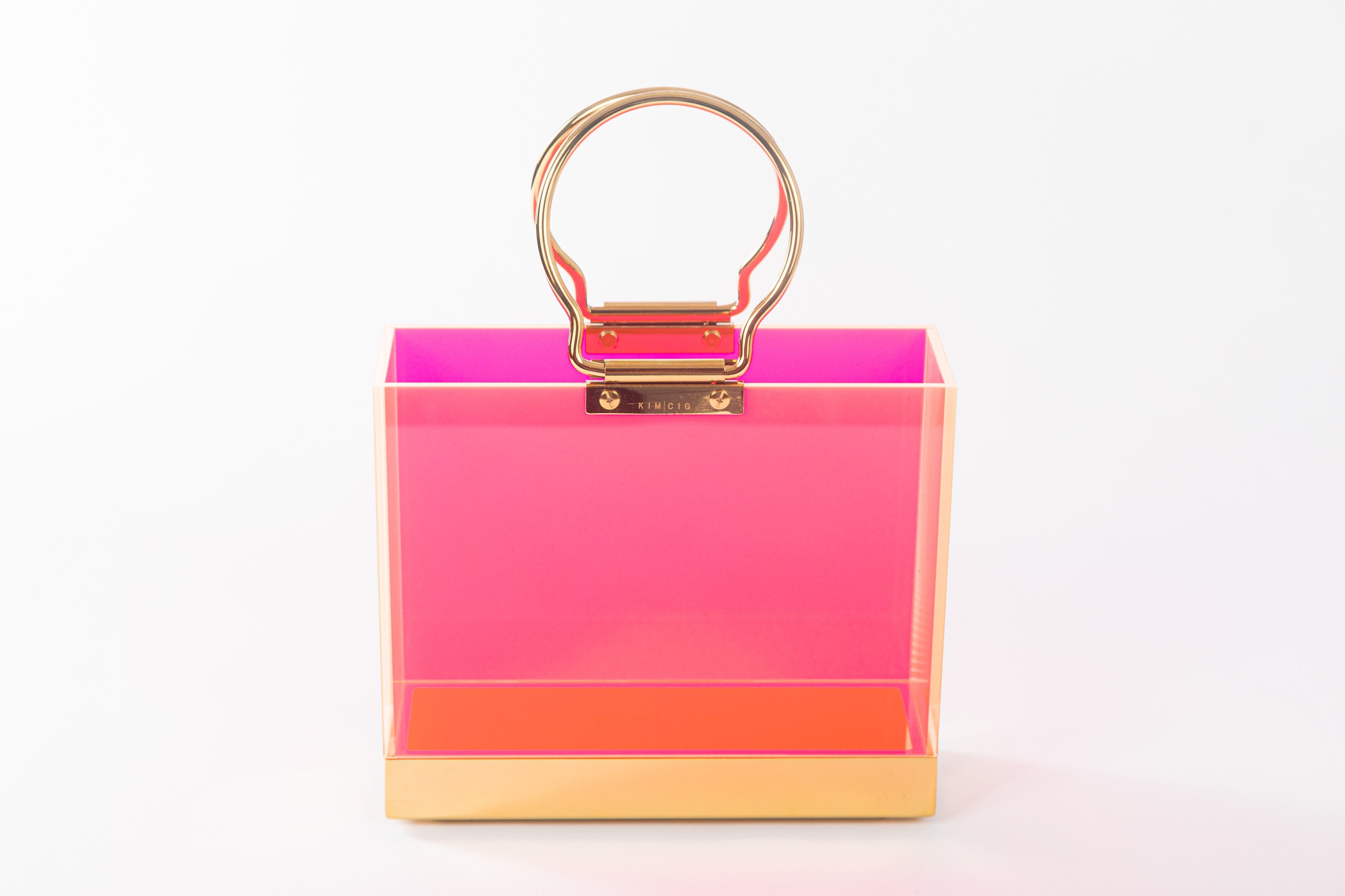 CLASSIC TOTE in Neon Pink/Gold