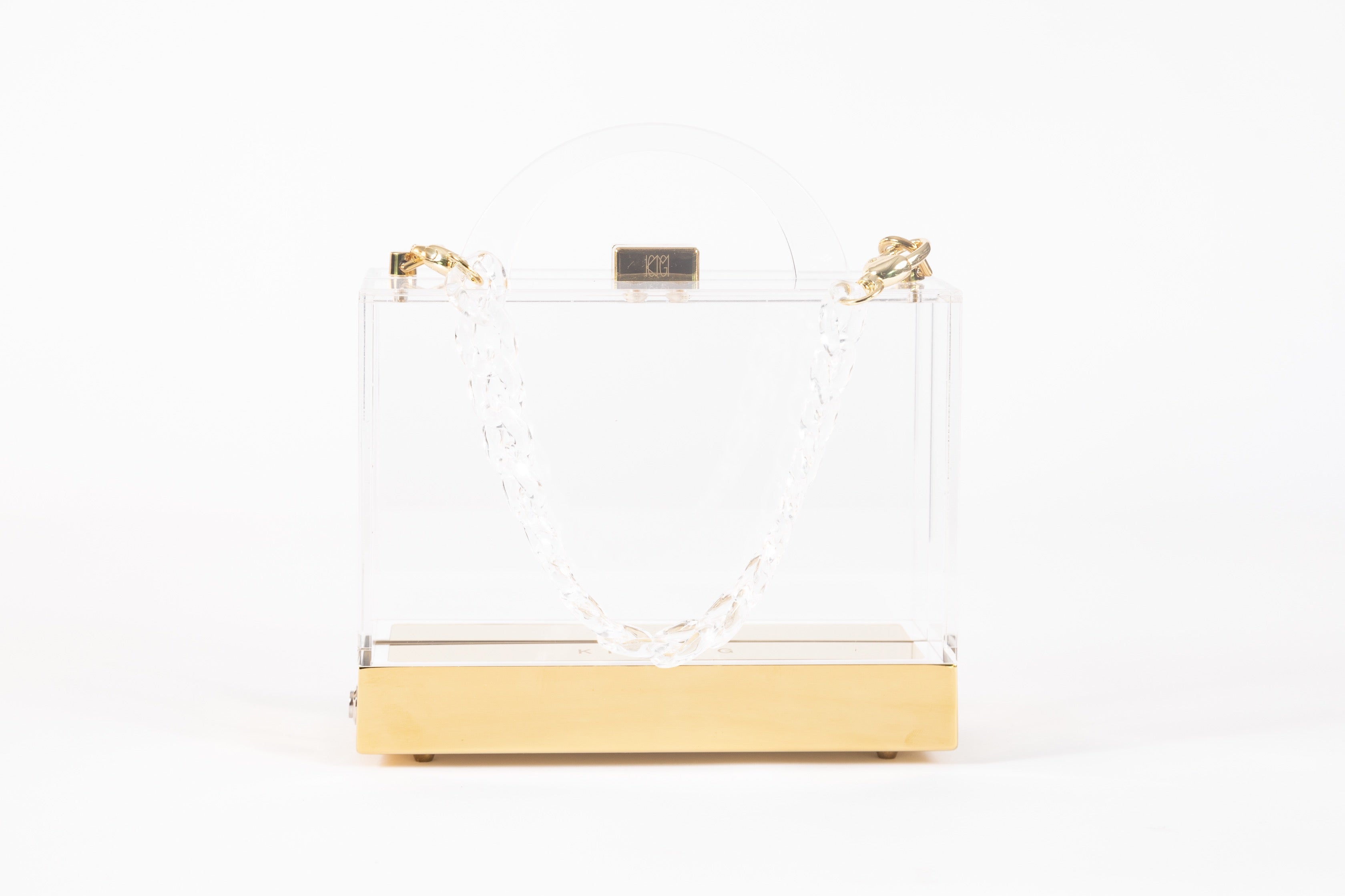CLASSIC CLUTCH in Crystal/Gold