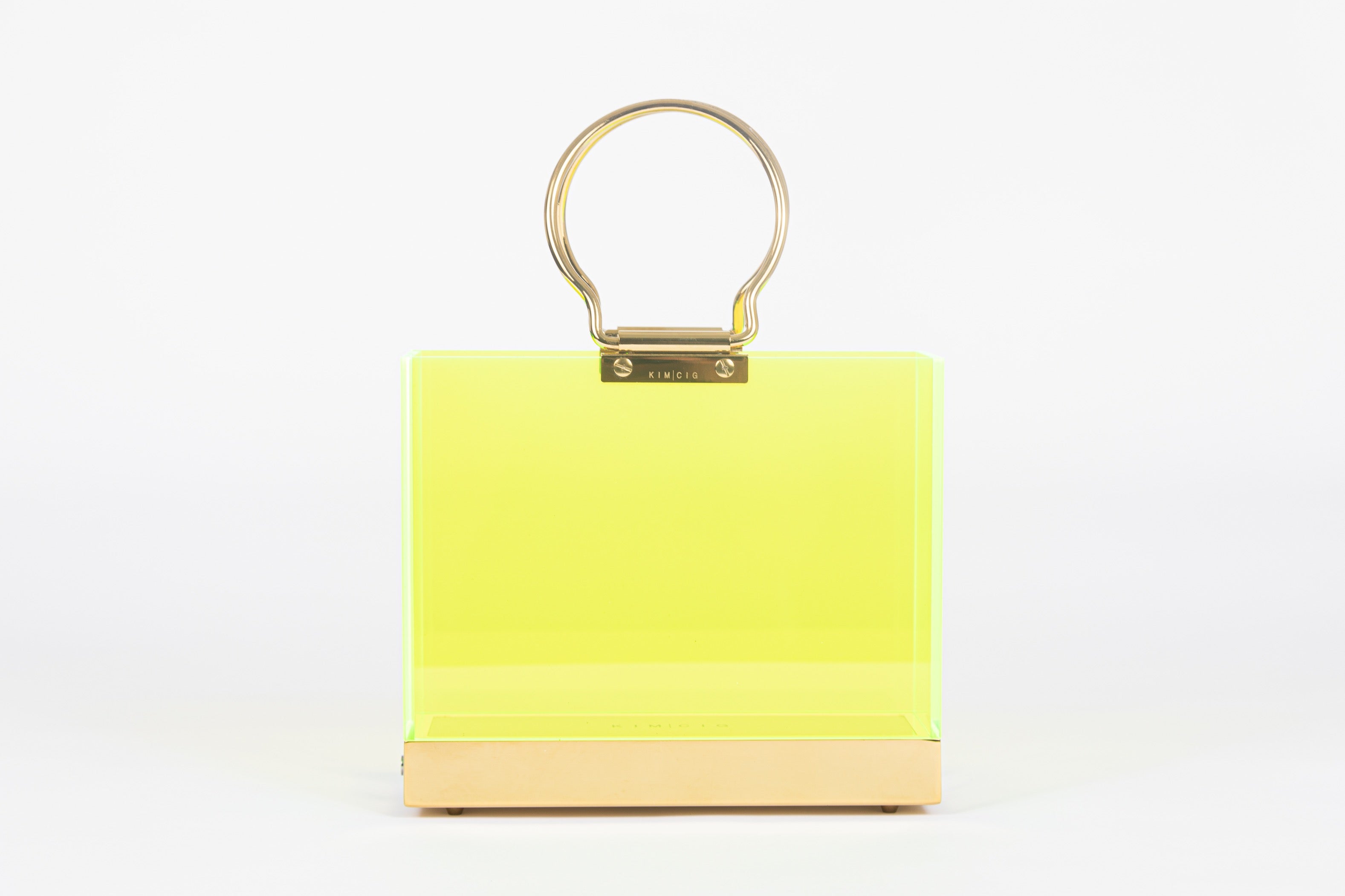 CLASSIC TOTE in Neon Green/Gold