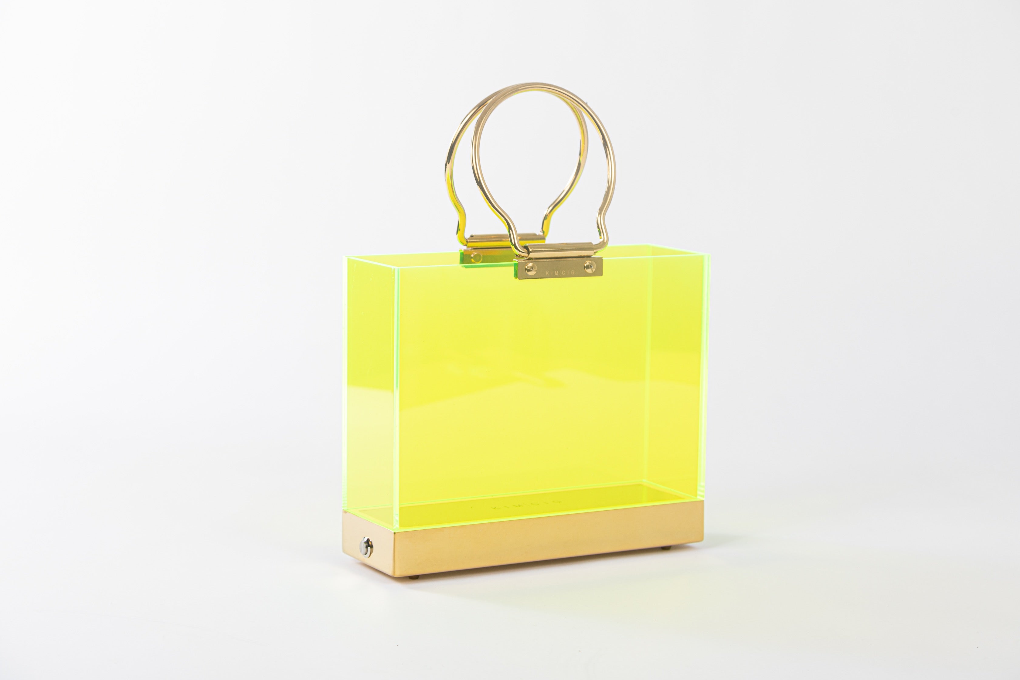 CLASSIC TOTE in Neon Green/Gold
